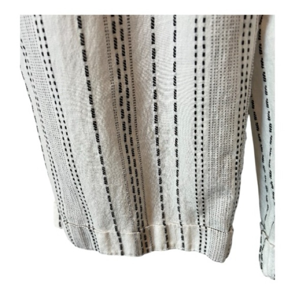 🆕 ✨ NWOT STYLE & CO Women’s White & Black Striped Cotton Jumpsuit | Size M - Picture 6 of 13